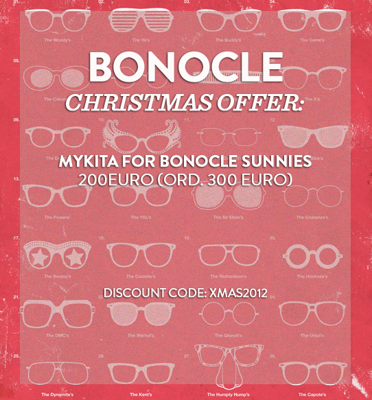 Bonocle Christmas Offer 2012 // Discount code to bonocle.tictail.com