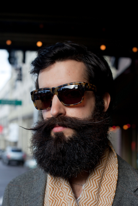 beard and eyewear