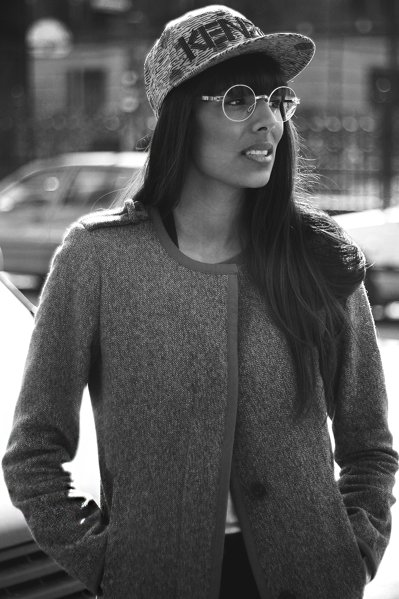 Babba Canales wearing MYKITA glasses & Kenzo cap