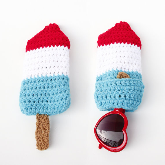 4th of July Bomb Pop Sunglasses Case