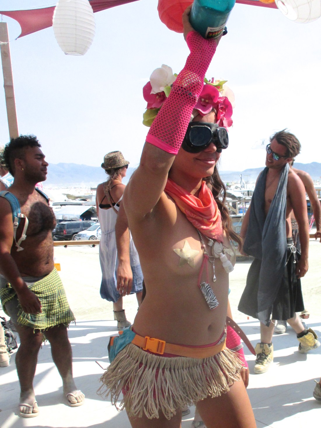 Partygirls at burning man 2013