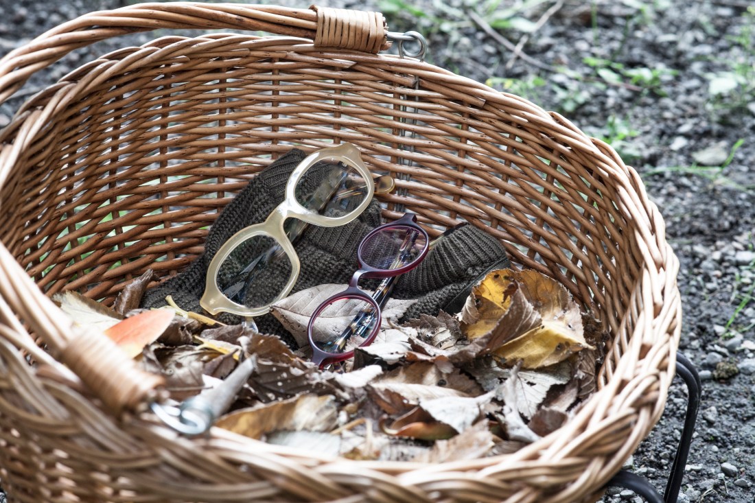 Fall glasses autumn leaves red beige Vue dc TAO 6398 Schnüchel 3623