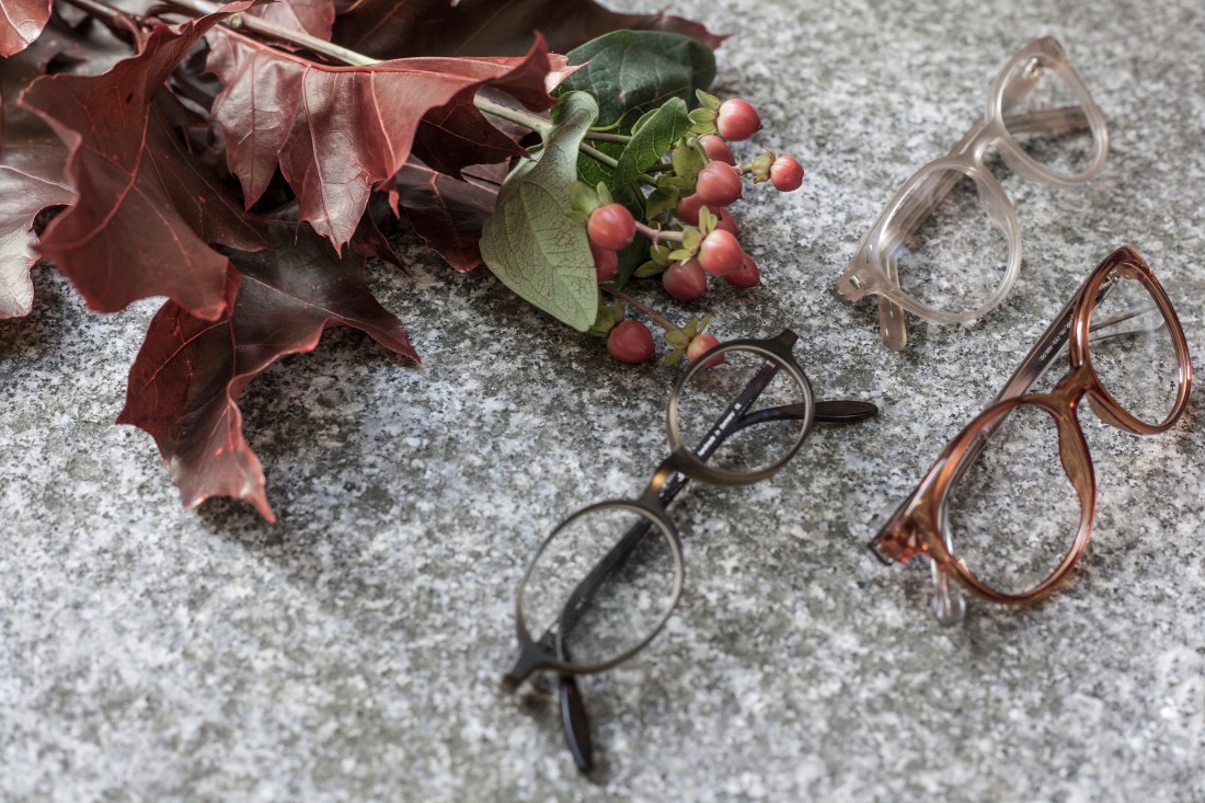 fall glasses autumn leaves red orange olive colors Schnüchel 1921 Sain Laurent Classic 10 Gucci GG3698 OA